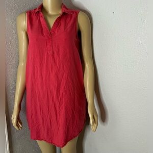 St. John's Bay Womens Sleeveless Shift Dress Size SMALL  With Pockets